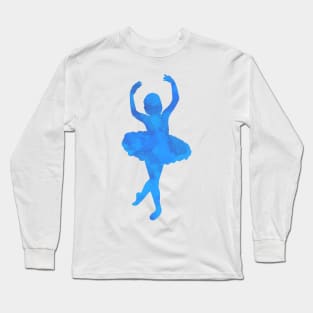 Blue Ballerina Long Sleeve T-Shirt